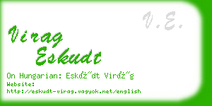 virag eskudt business card